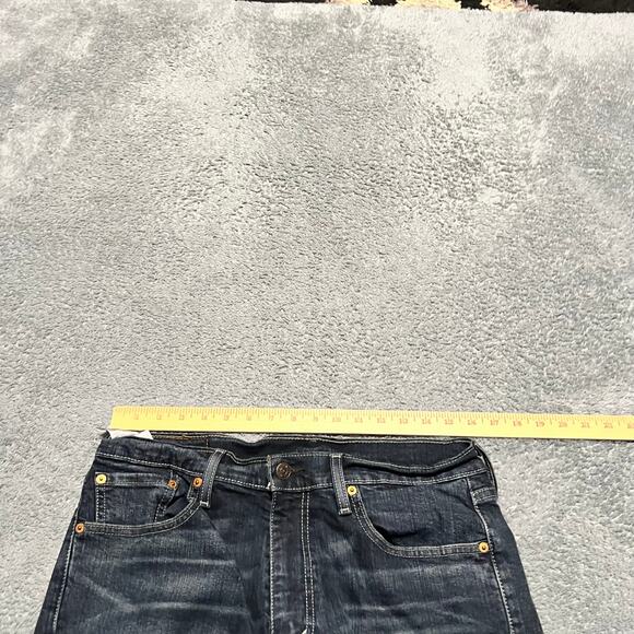 Levi's 505 Jeans Mens 33 x32 Straight Fit Blue Denim - Picture 11 of 11